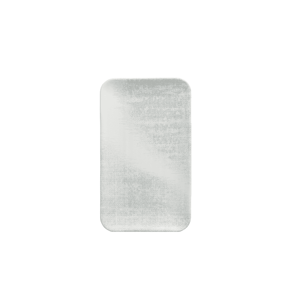 Makers Collection Jute Grey Organic Rectangular Plate 10.6X6.3"