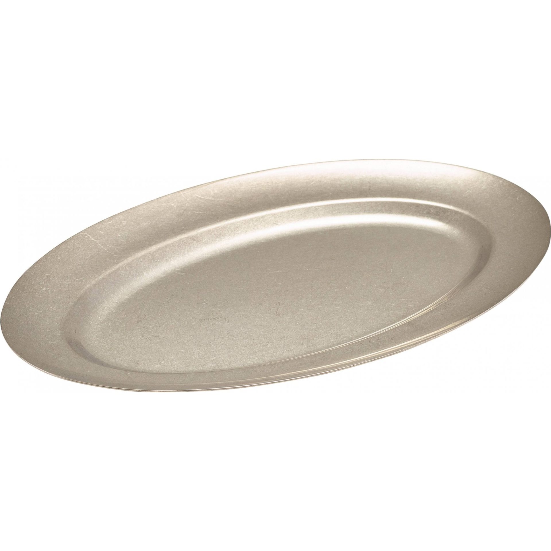 Vintage Steel Oval Platter 35cm