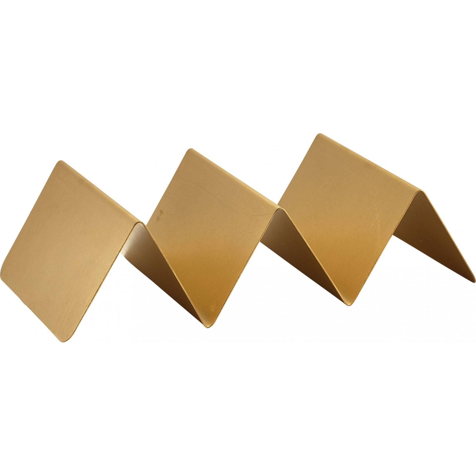 Gold Vintage Steel Fast Food Stand 2 Slot - Image 2