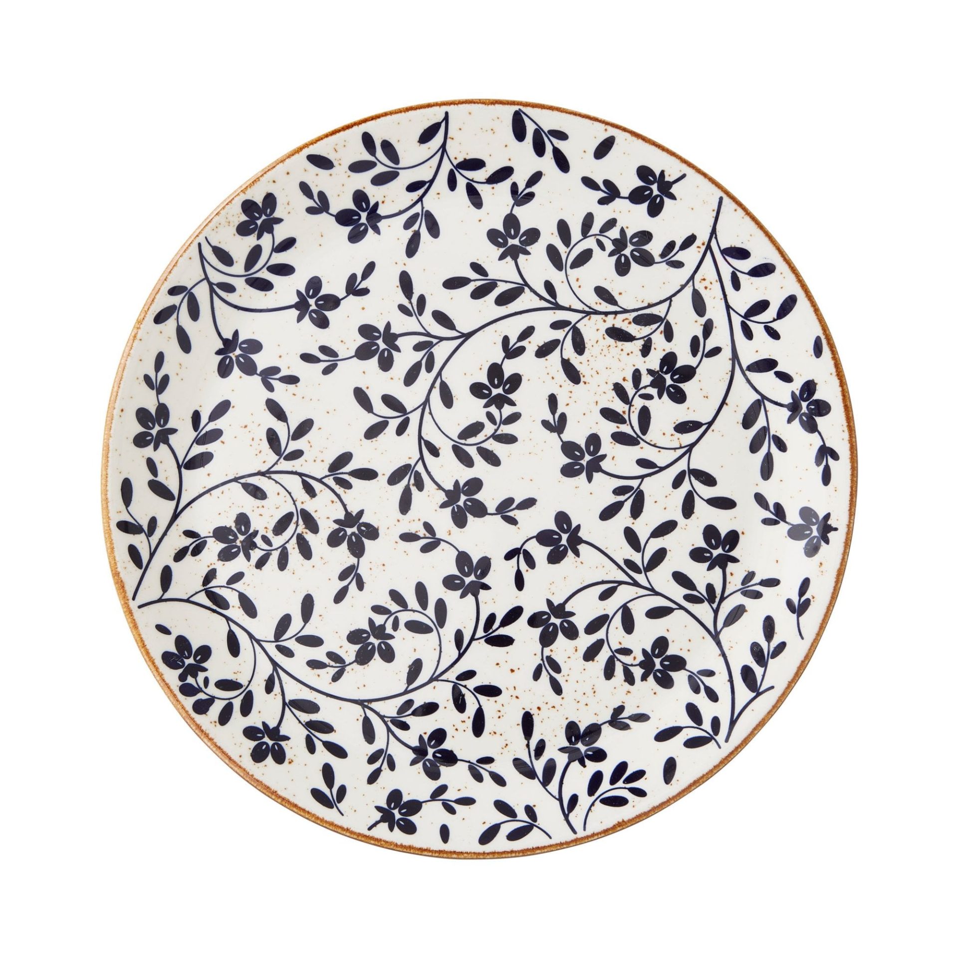 Flora Blue Plate Coupe 28cm 11"