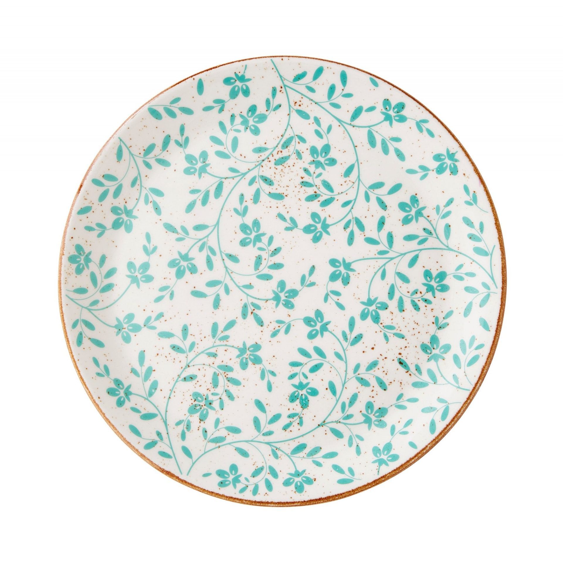Flora Aqua Plate Coupe 28cm 11"