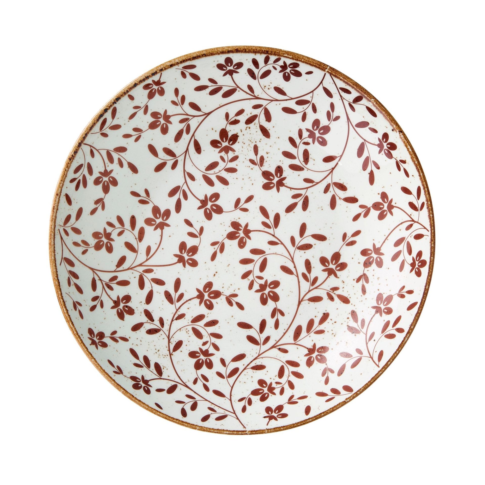 Flora Brown Bowl Coupe 25.5cm 10" 120.25cl 42 2/7oz