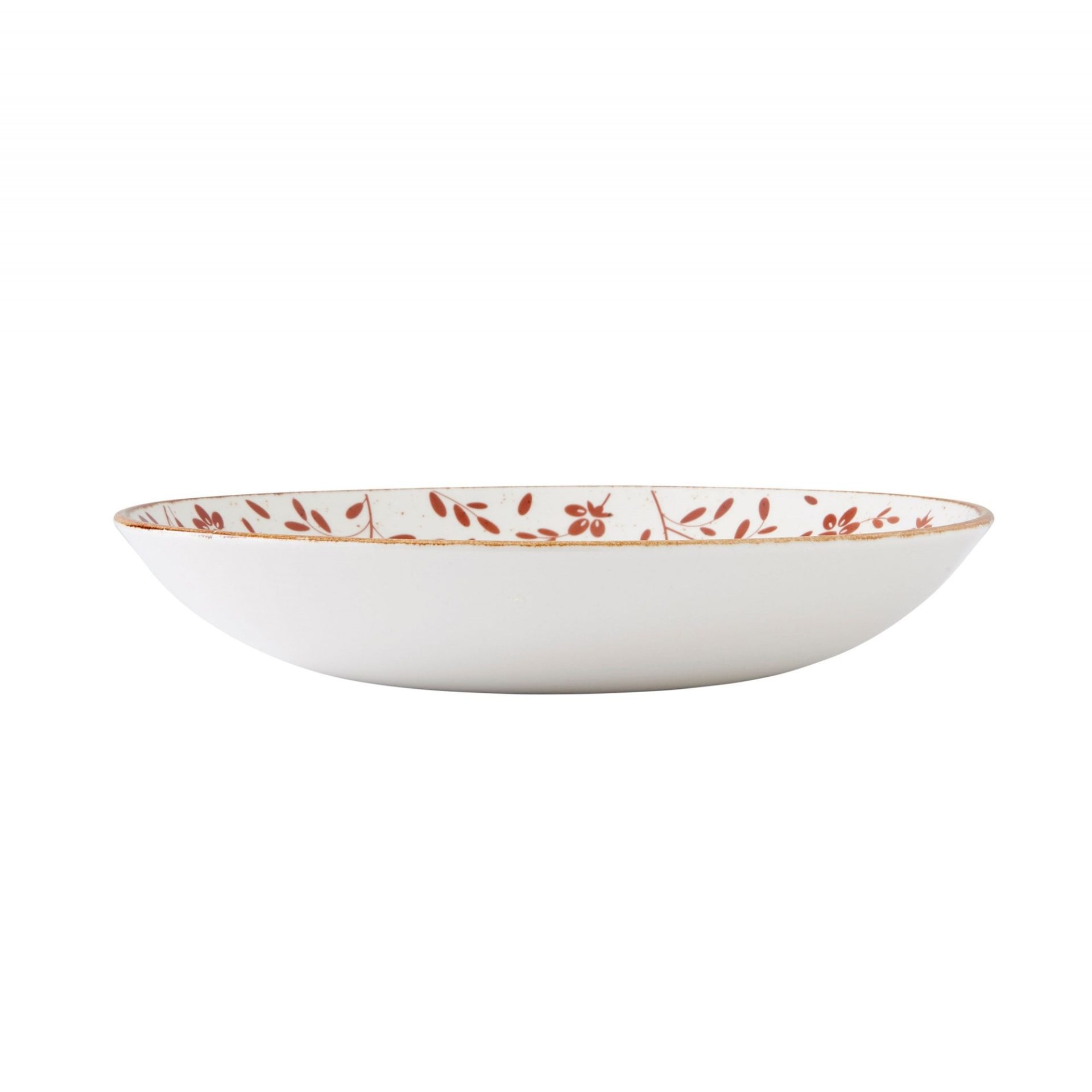 Flora Brown Bowl Coupe 25.5cm 10" 120.25cl 42 2/7oz - Image 2