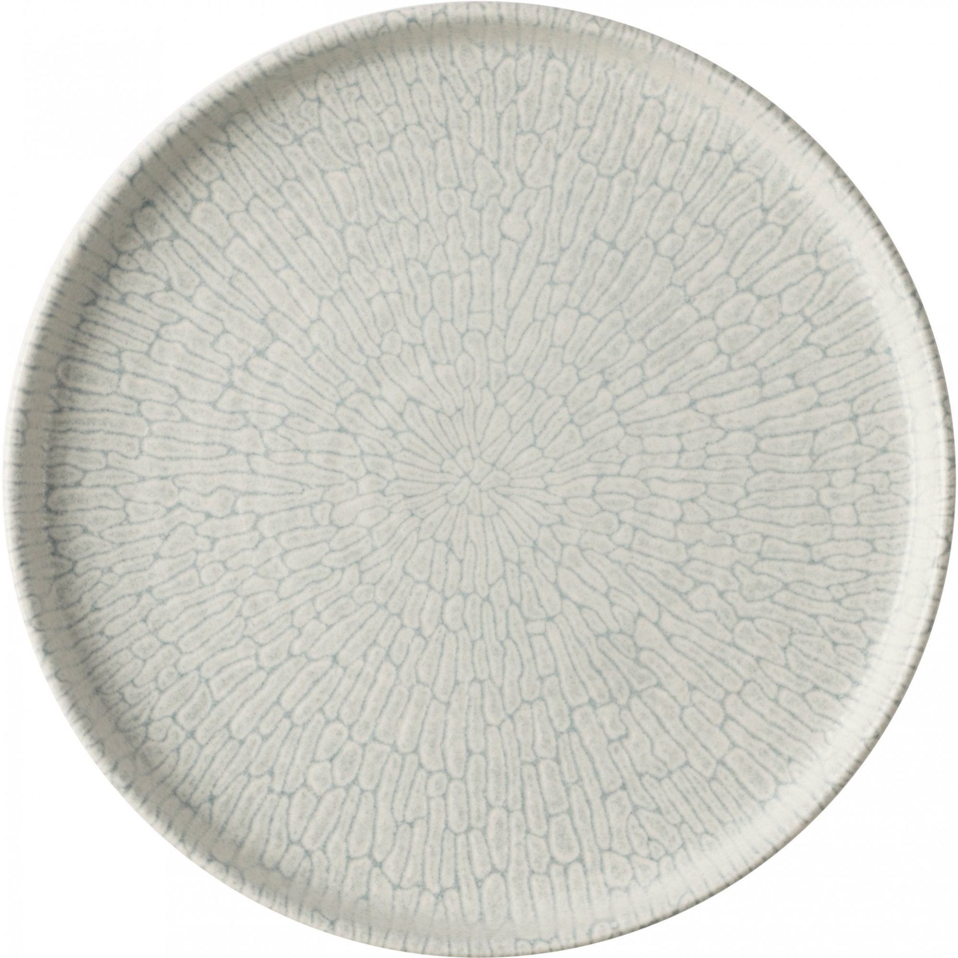 Delta Grey Walled Plate 6 1/8"