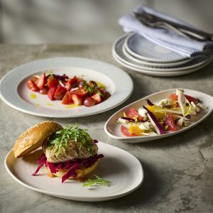 DELTA ERA ENVISAGE NATURAL FISH BURGER SALADS NAPKINS