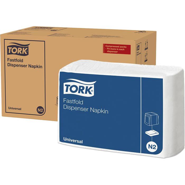 White Fastfold Dispenser Napkin Universal