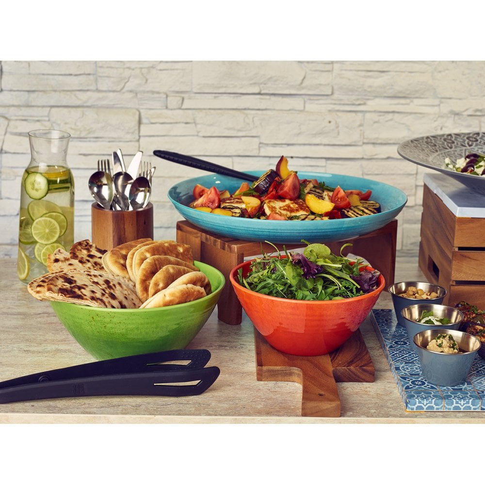 Shoots Green Atlantis Melamine Oval Bowl 23 X 20.5 X 7.5Cm - Image 3