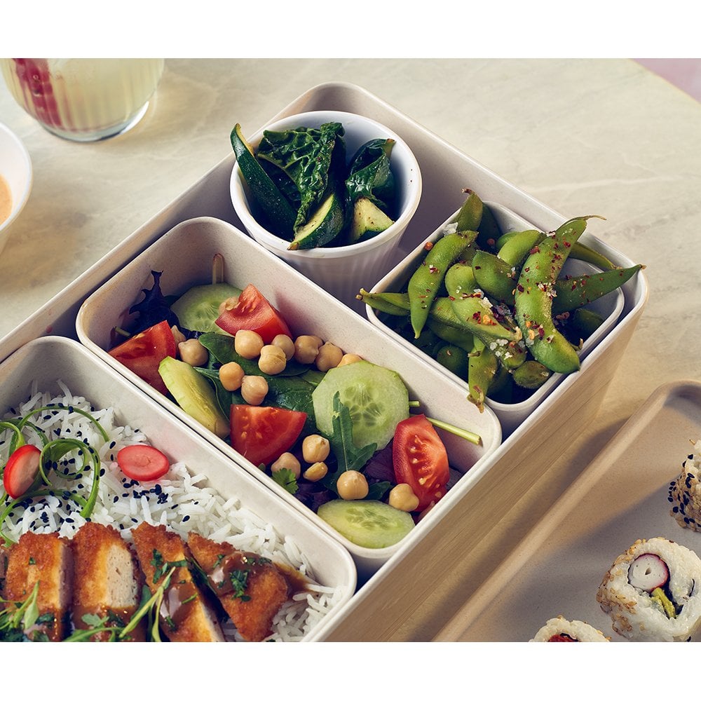 White Tokyo Melamine Small Bento Box Insert 8.3 X 7Cm - Image 3