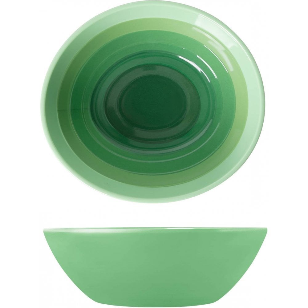 Shoots Green Atlantis Melamine Oval Bowl 23 X 20.5 X 7.5Cm