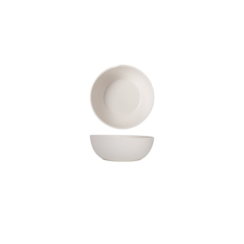 White Copenhagen Round Melamine Bowl 20 X 7.5Cm