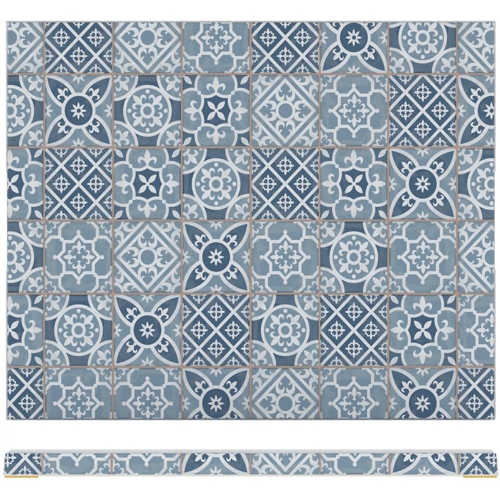 Blue Marrakesh Melamine GN1/2 Slab 32.5 x 26.5cm