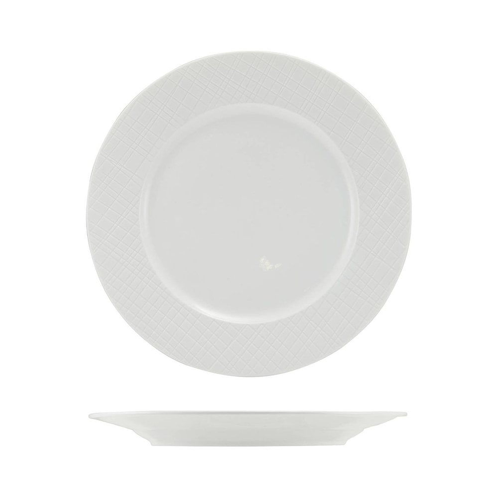 Incise Lavara Vitrified Porcelain Winged Plate 20cm