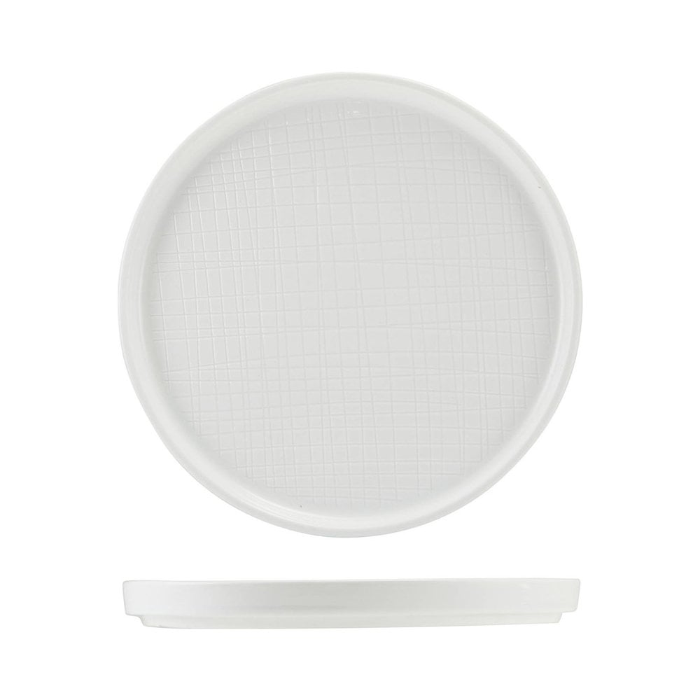Incise Lavara Vitrified Porcelain Presentation Plate 20cm