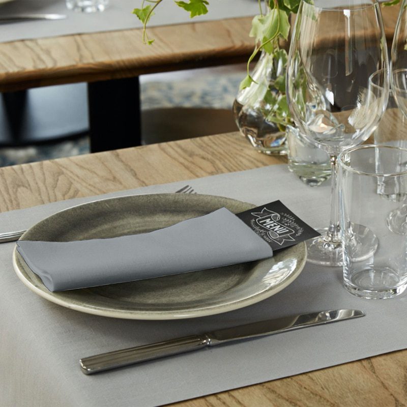 LinStyle® Grey Dinner Napkin - Image 2