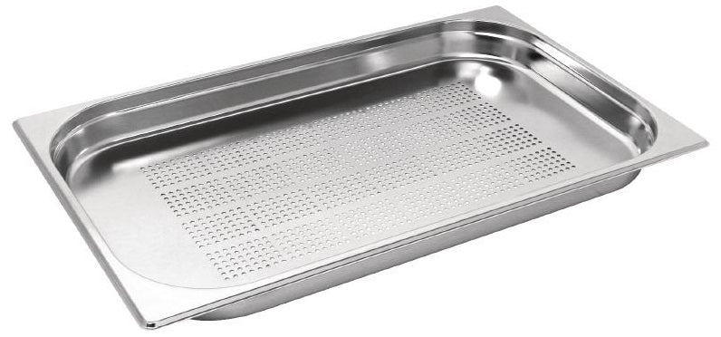 Stainless Steel Gastro 1/1 Perf 53x32.5cm 2cm