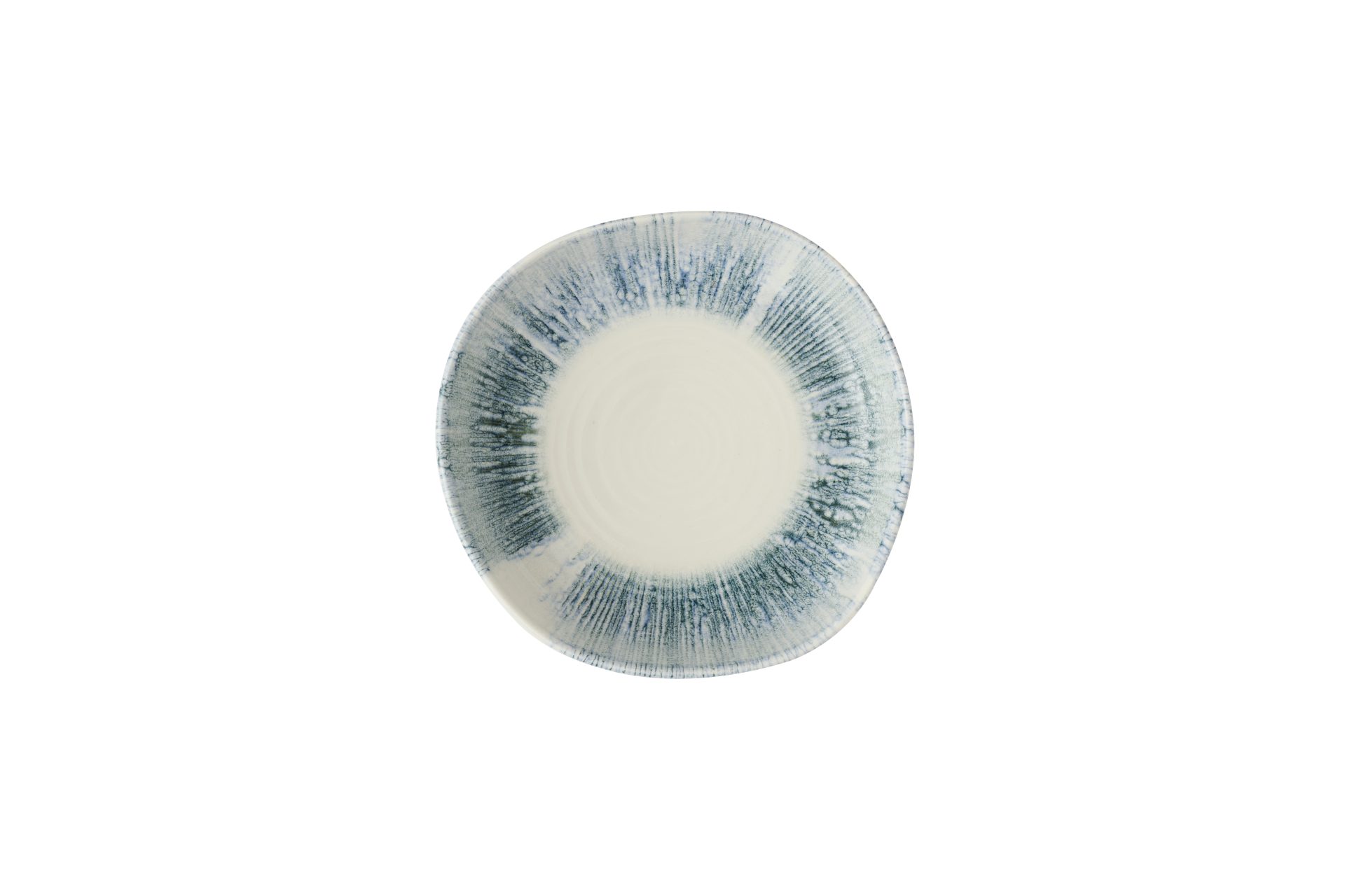 Inked Lyra Blue Organic Walled Bowl 7 4/5"