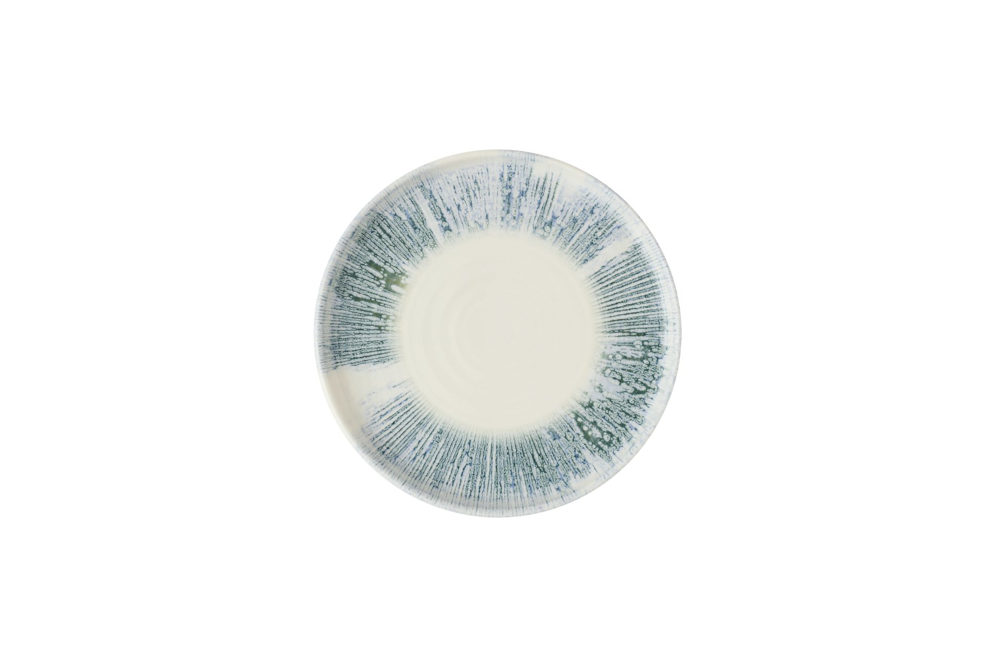 Inked Lyra Blue Walled Plate 8 1/4"