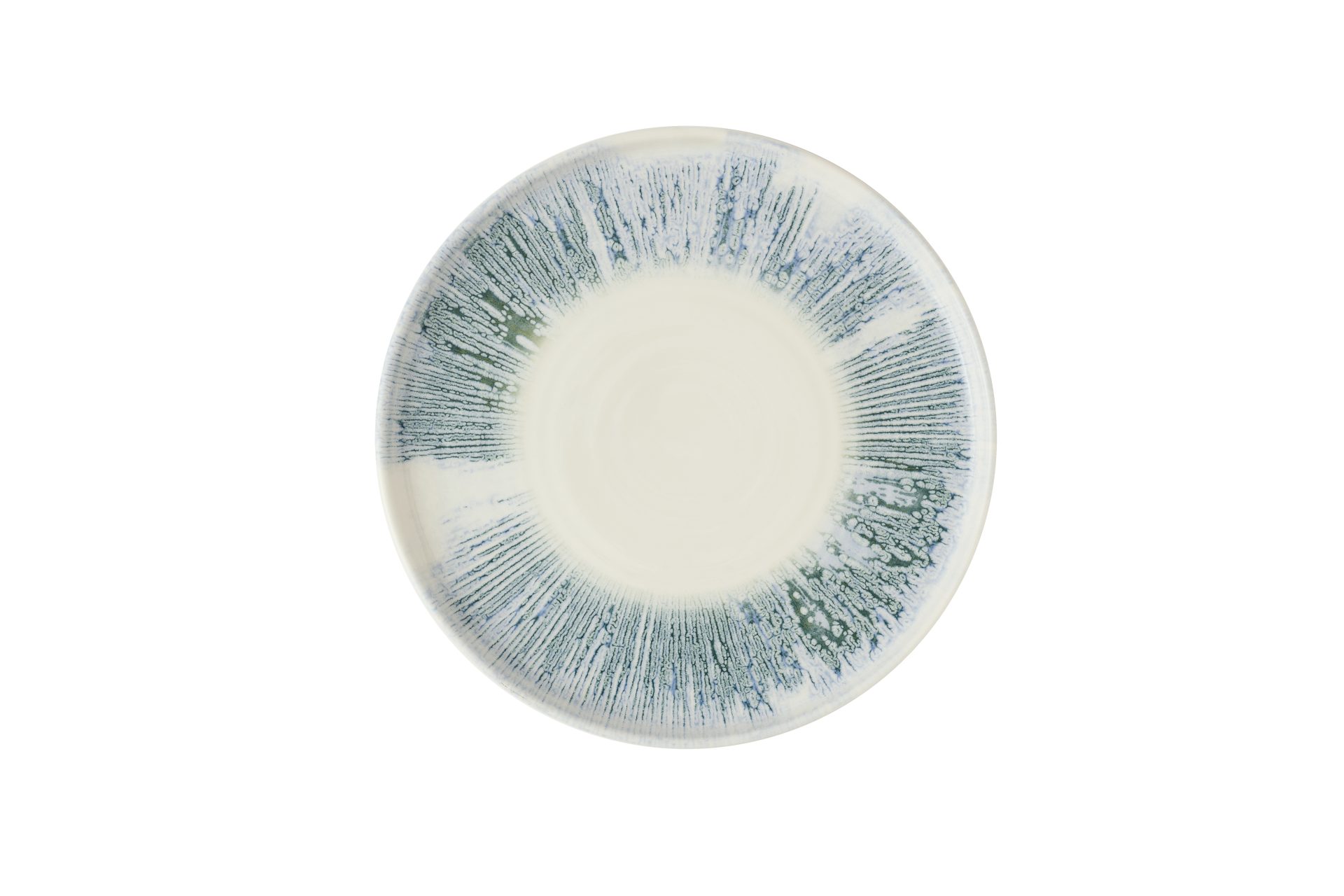 Inked Lyra Blue Walled Plate 10 1/4"
