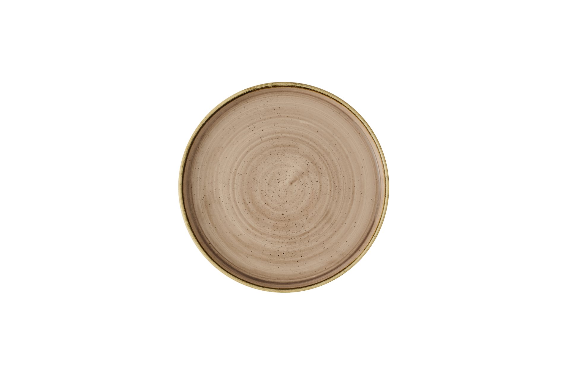 Stonecast Truffle Walled Plate Walled Plate 8.25"