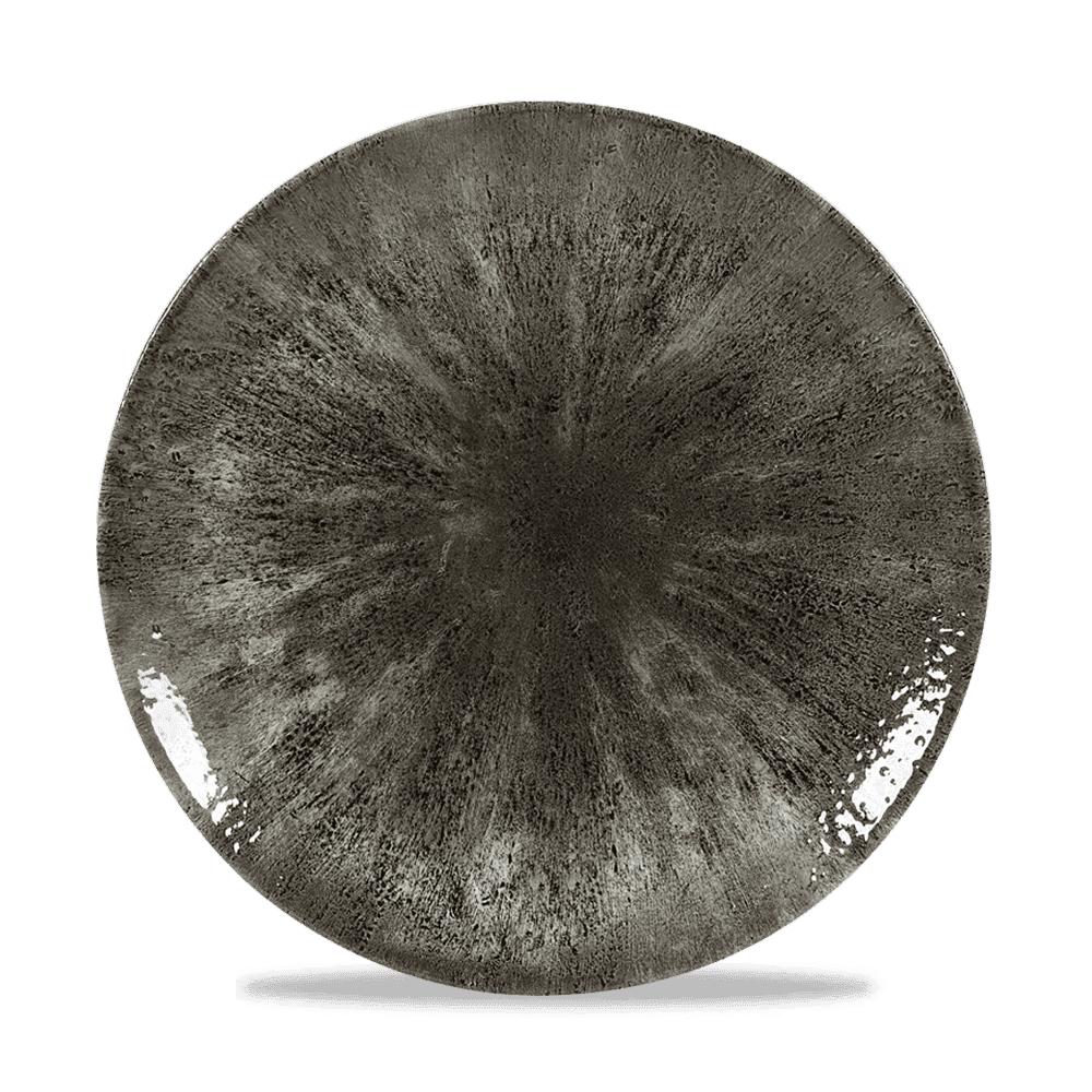 Stone Quartz Black Evolve Coupe Plate 10.25"