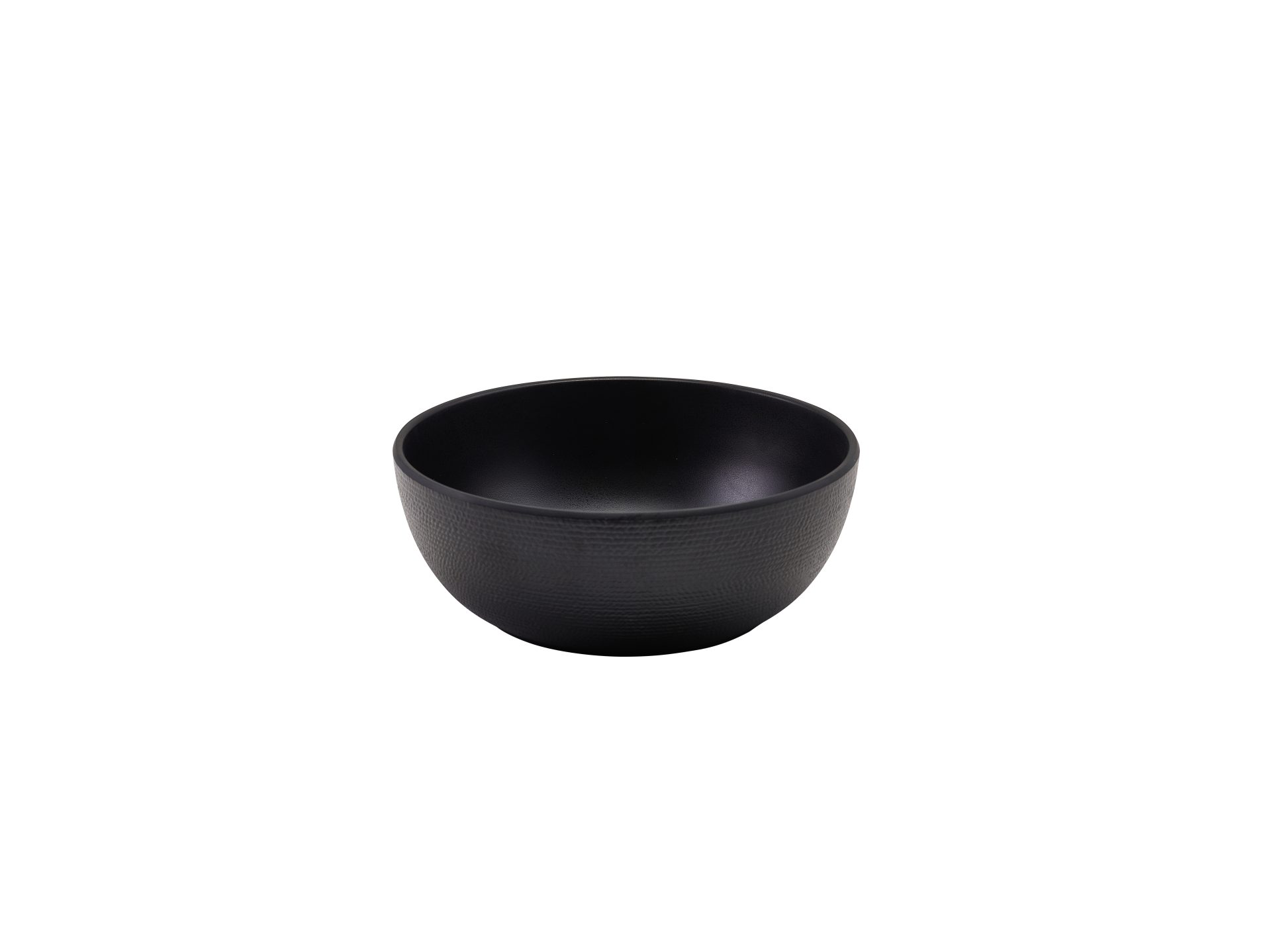 Melamine Black Jute Buffet Bowl 20 x 7.5cm