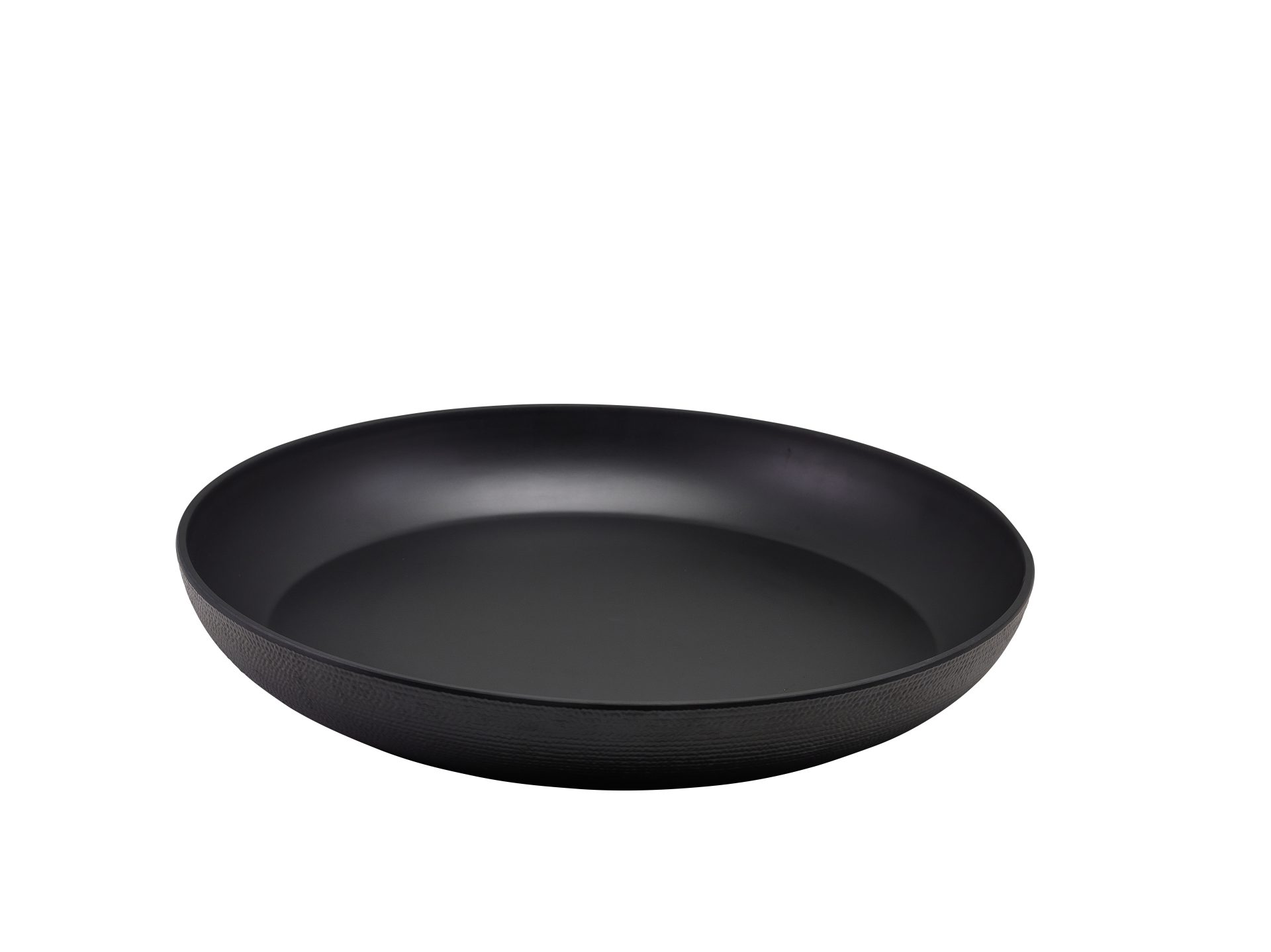 Melamine Black Jute Buffet Bowl 42 x 6cm