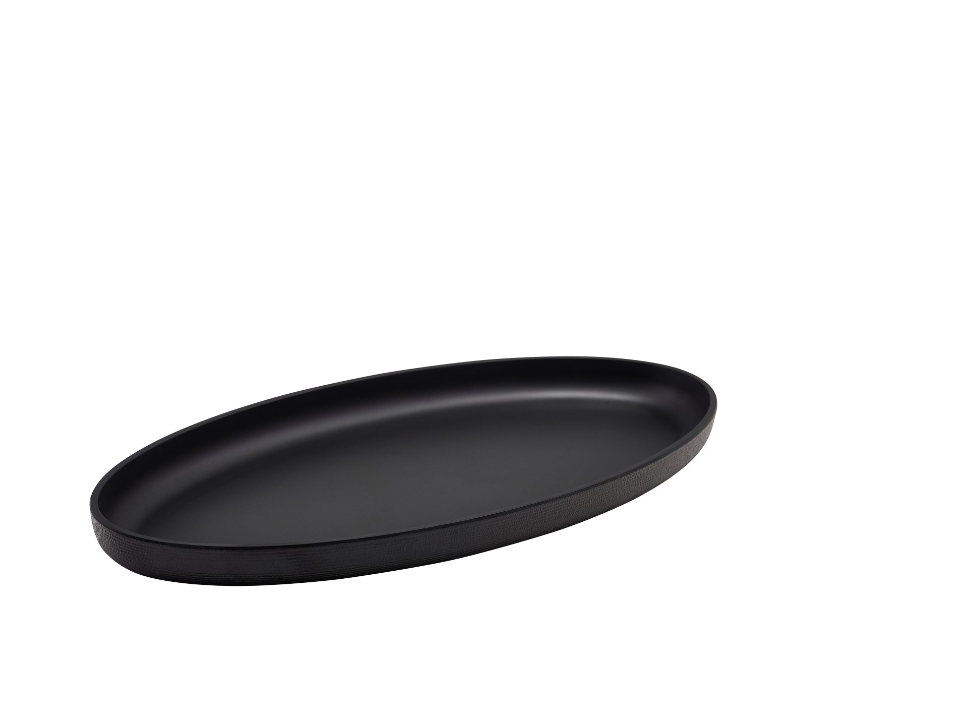 Melamine Black Jute Oval Dish 47.5 x 23.8 x 3.5cm