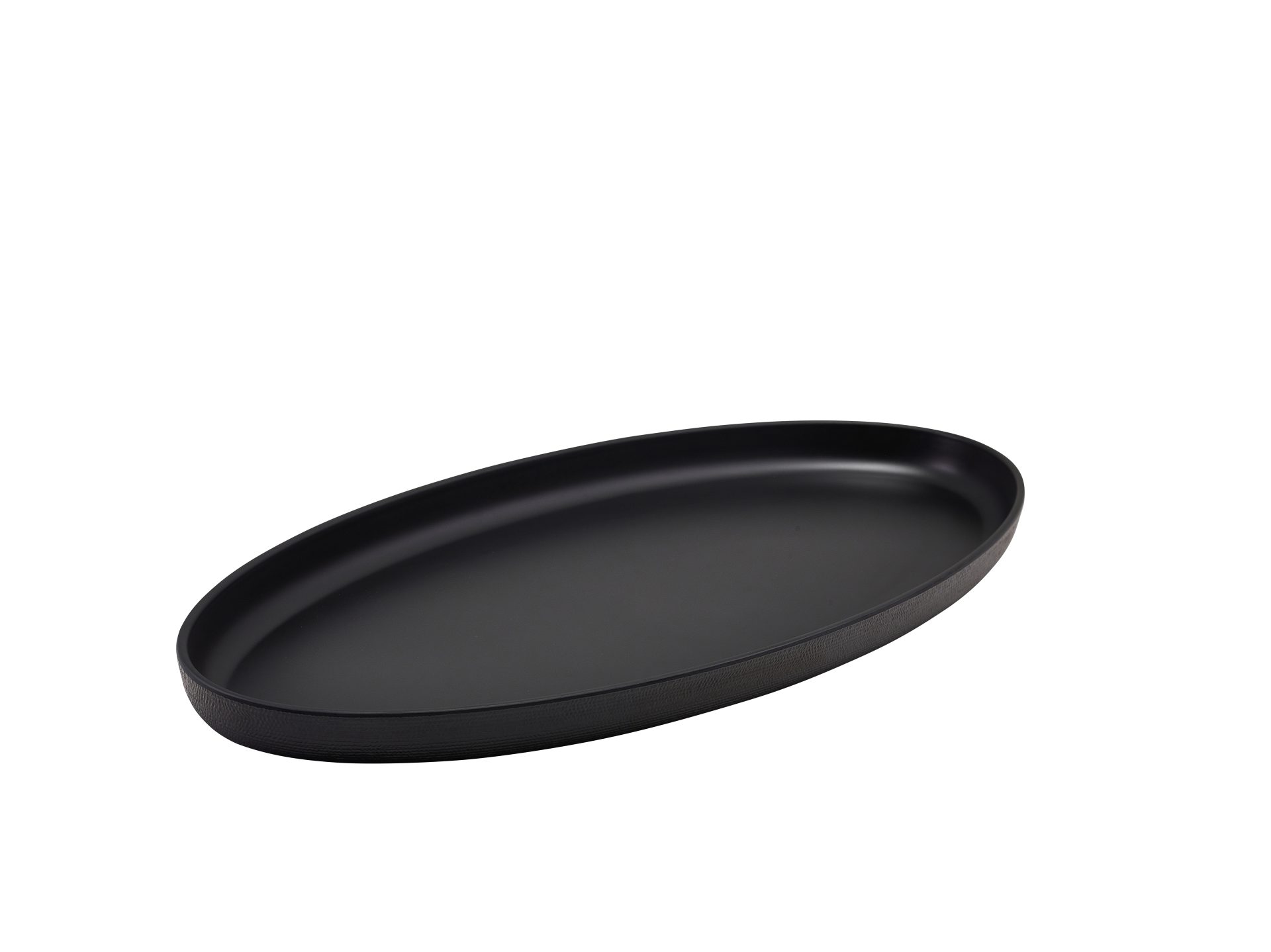Melamine Black Jute Oval Dish 55 x 27.5 x 3.5cm