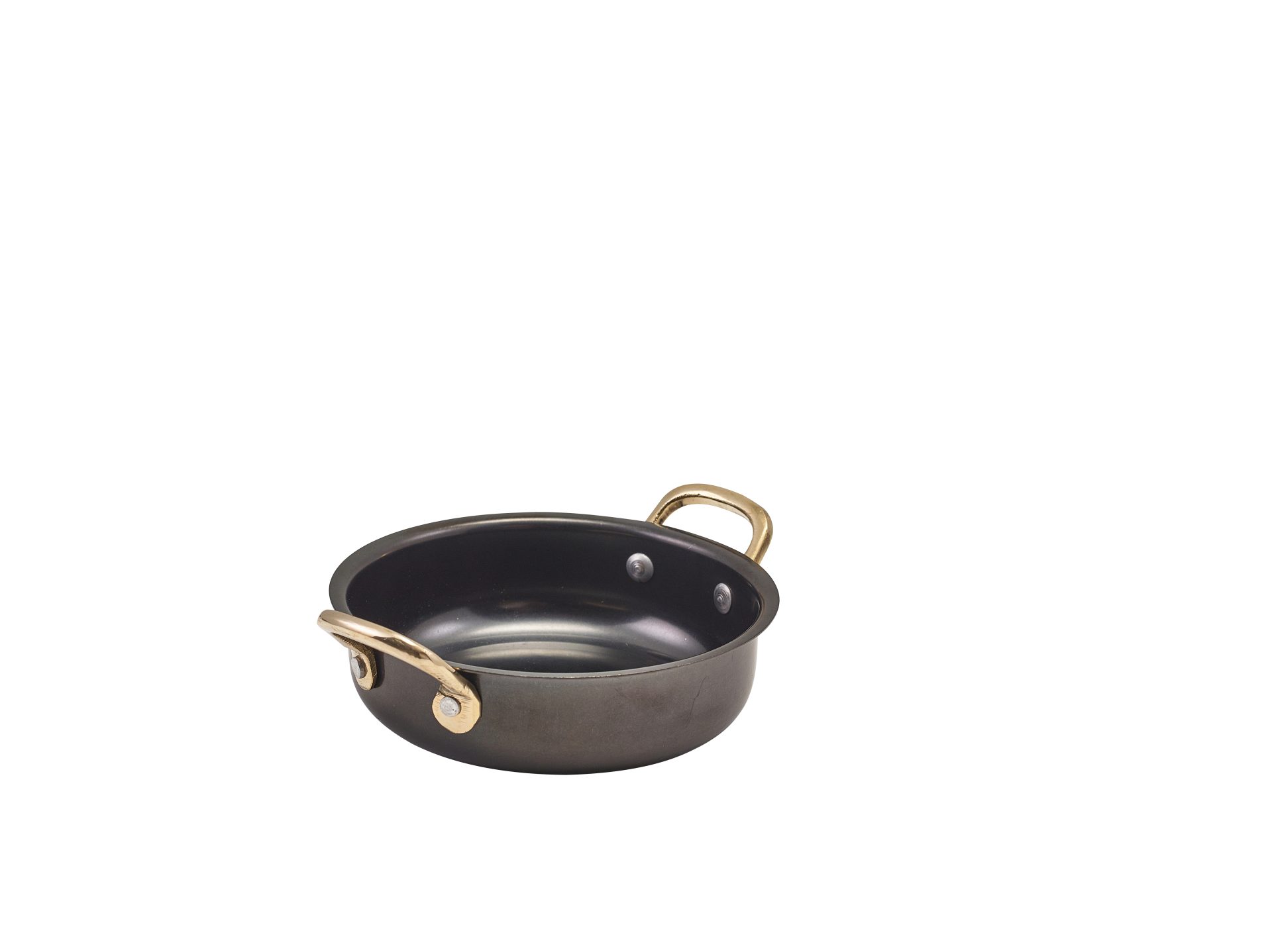 Black Vintage Steel Round Dish 13.5 x 3.75cm