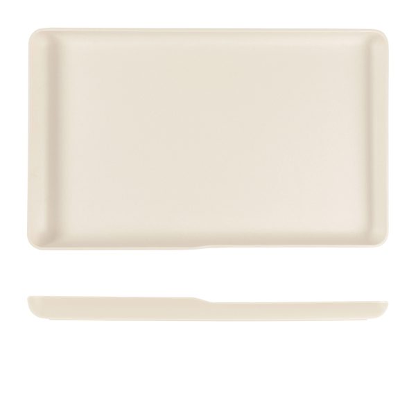 White Copenhagen Melamine GN 1/1 Platter 53 x 32.5 x 3.5cm