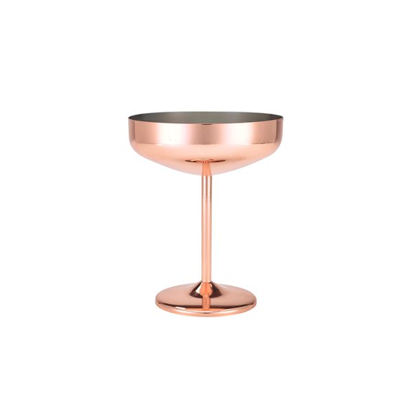 Copper Plated Cocktail Coupe Glass 30cl/ 10.5oz