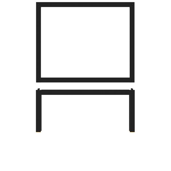 Black Luxor Metal GN 1/2 Riser 32.5 x 26.5 x 17cm