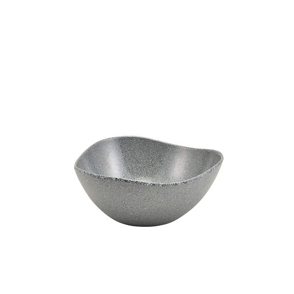 Melamine Grey Granite Triangular Buffet Bowl 25cm