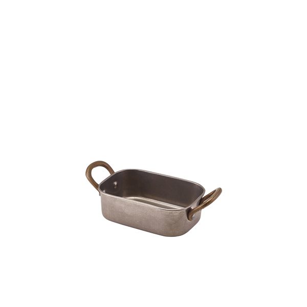 Vintage Steel Mini Roaster 12.5 x 8.5 x 3.75cm