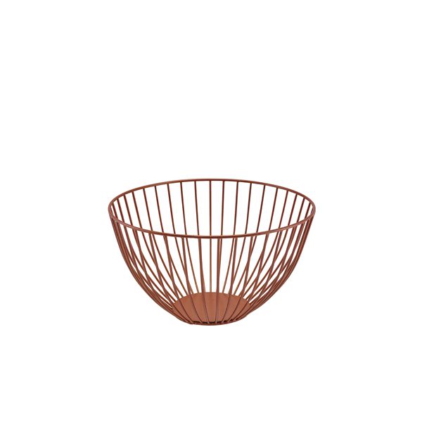 Round Copper Wire Basket 24 x 13cm
