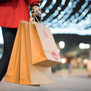 Paper Bags at Christmas Market