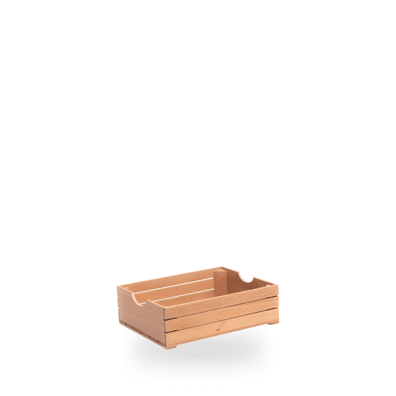 Beech Wood Crates Gn 1/2 26 X 32.5 X 10cm
