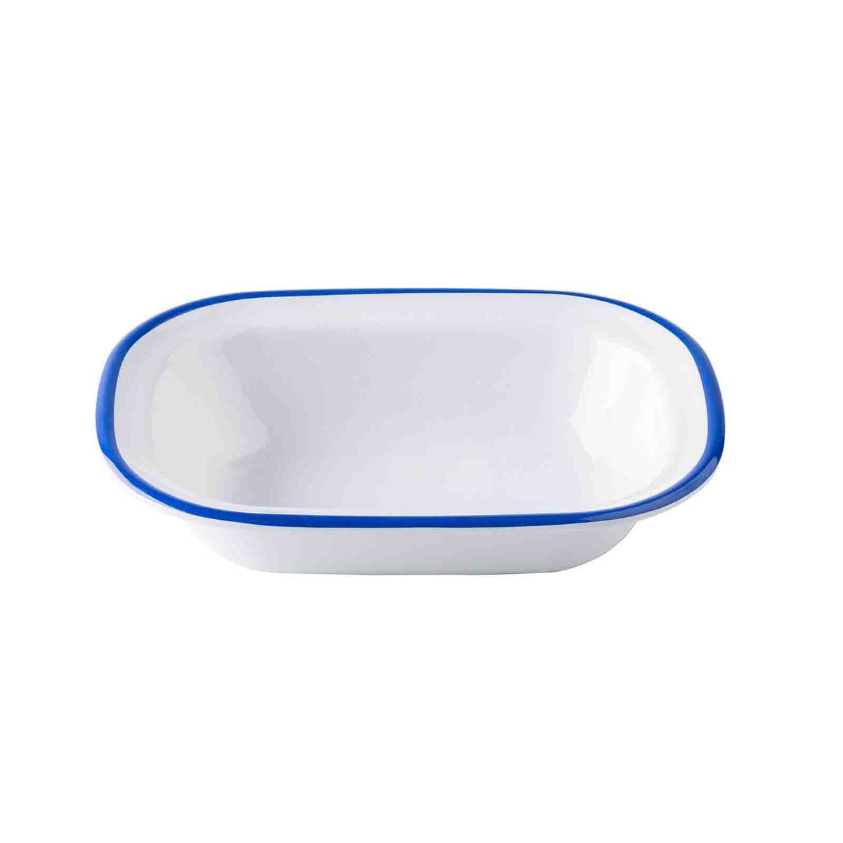 Canteen Collection 54ml Rectangular Serving Pan with Blue Edge - Image 2