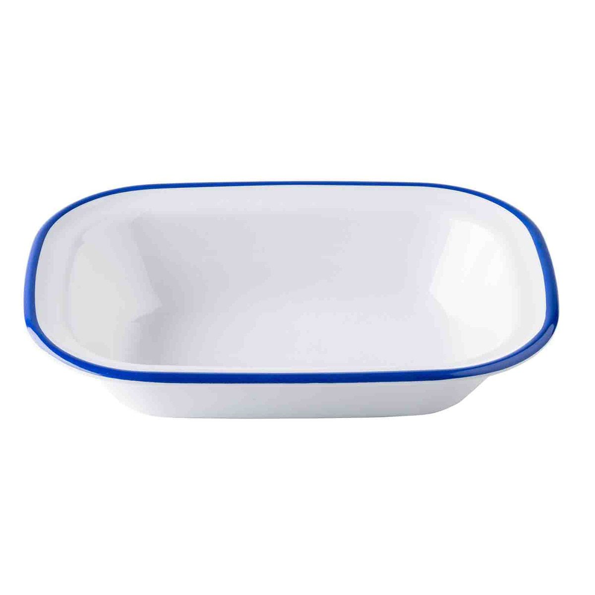 Canteen Collection 900ml Rectangular Serving pan with blue edge - Image 3