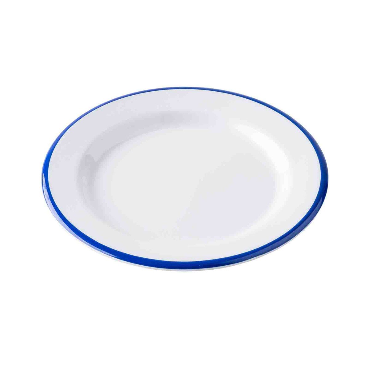 Canteen Collection Round 20cm Plate with Blue Edge - Image 2
