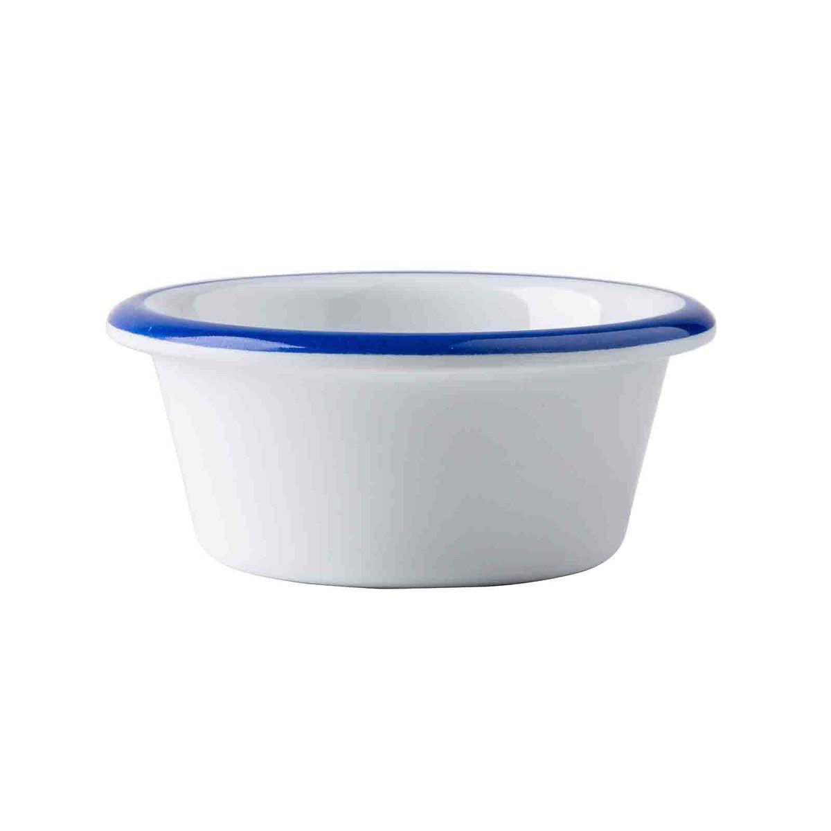 Canteen Collection 60ml Round Ramekin with Blue Edge