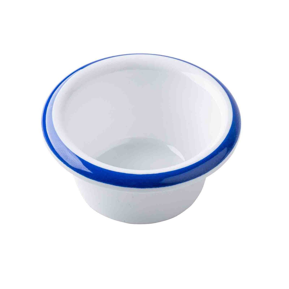 Canteen Collection 60ml Round Ramekin with Blue Edge - Image 2
