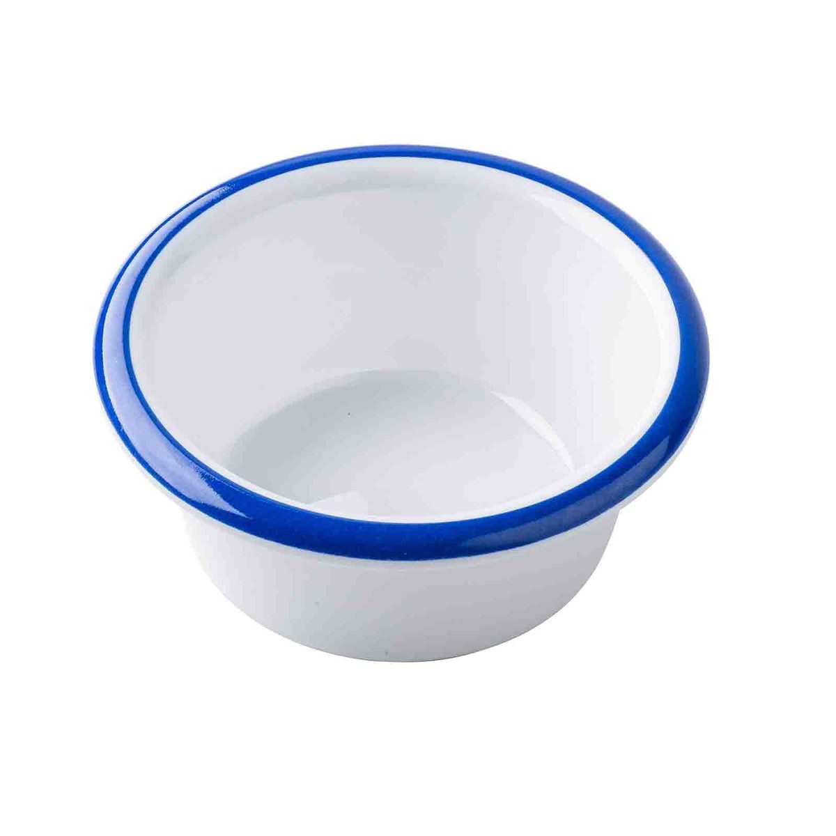 Canteen Collection 90ml Round Ramekin with Blue Edge - Image 2