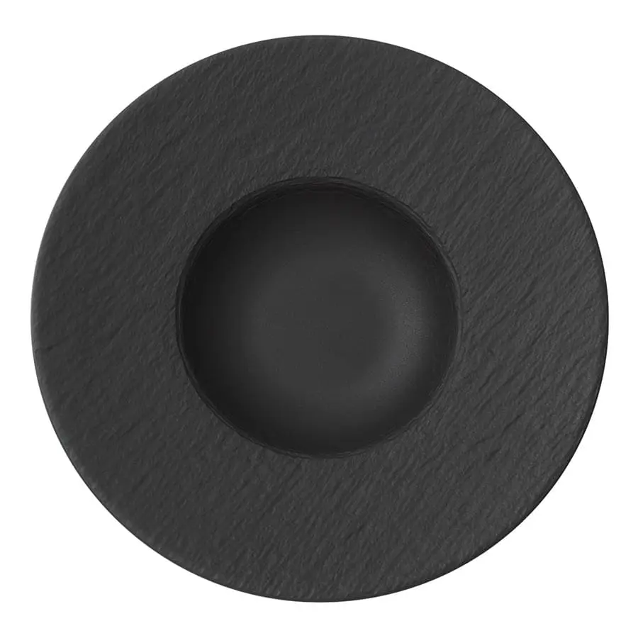 The Rock Black Shale Deep Plate 28cm