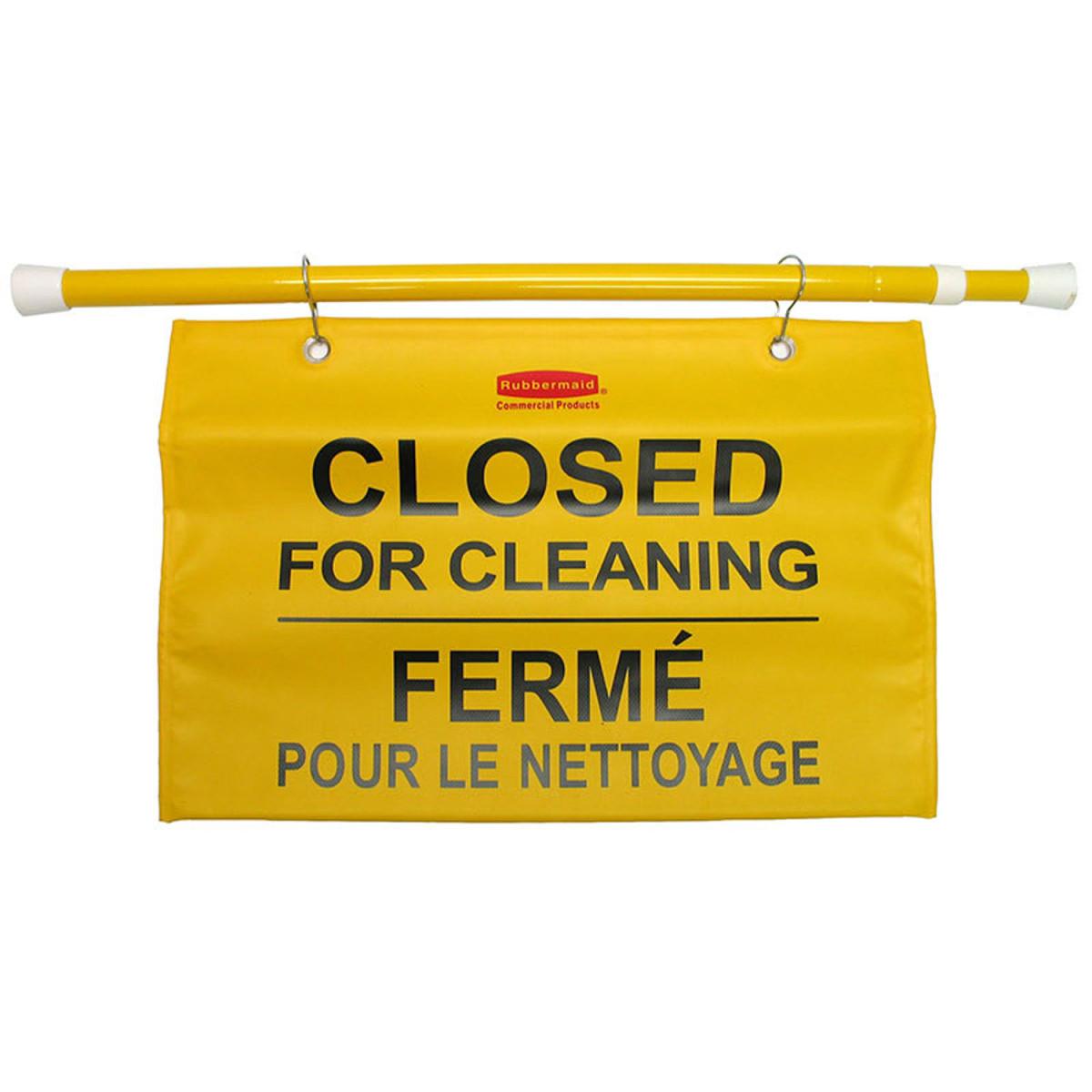 Closed For Cleaning Multilingual Hanging Sign