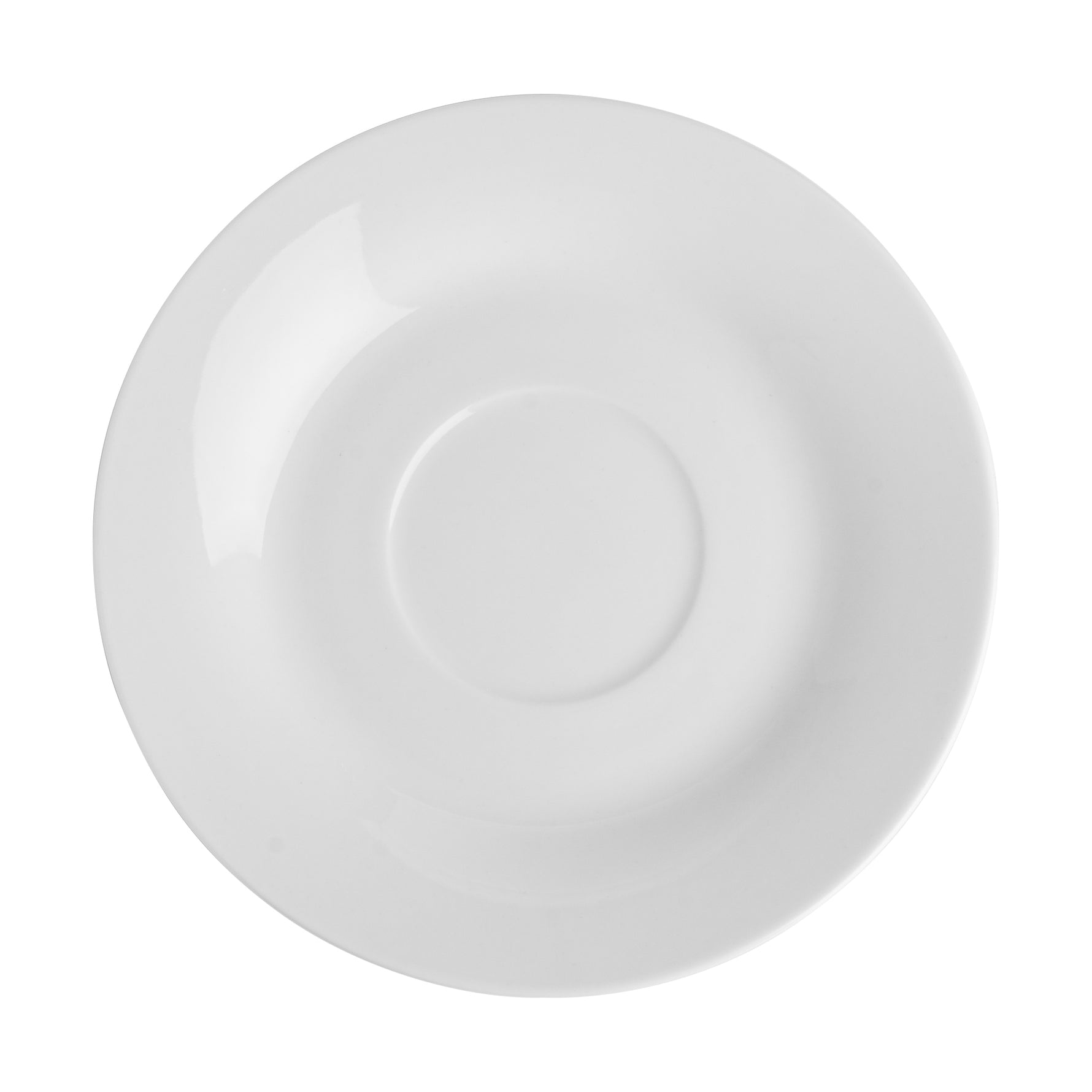 Vitrified Everyday White Classic Teacup Saucer 15cm (5.9")