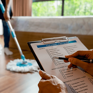 Cleaning checklist