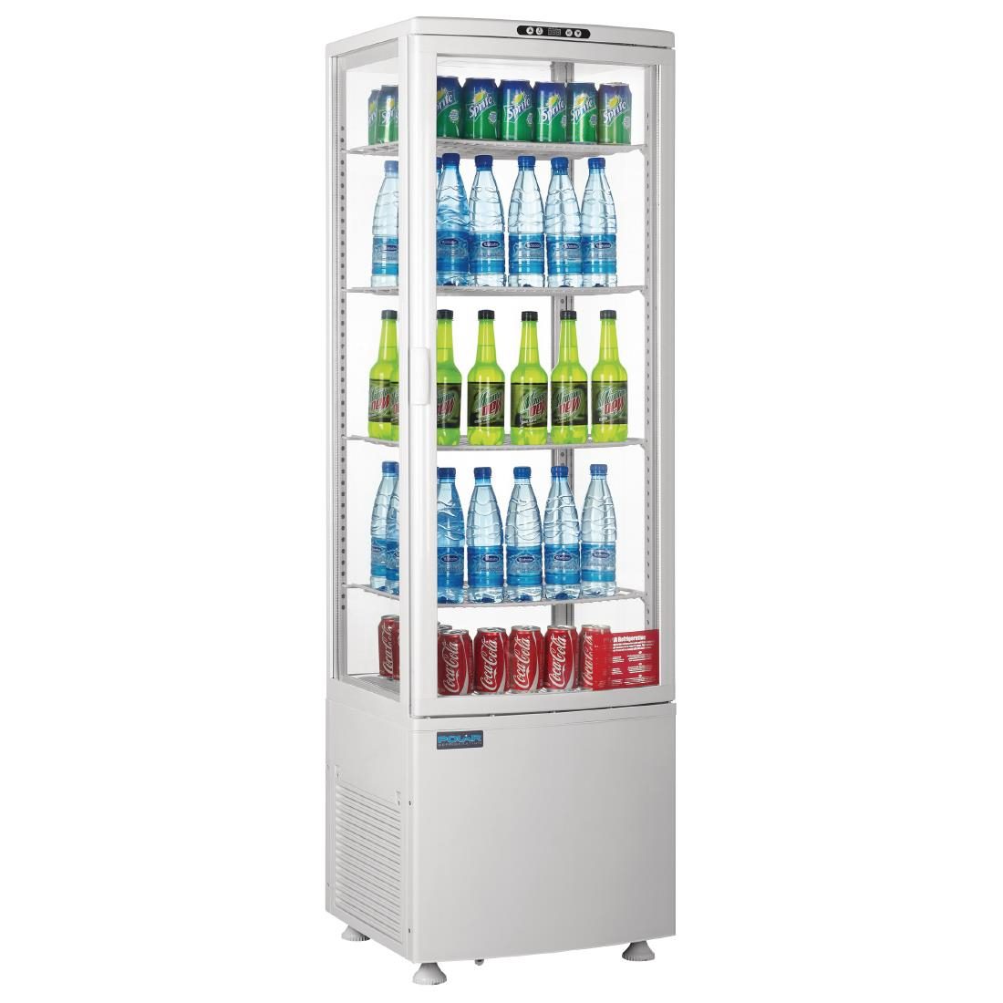 C-Series Energy Efficient Curved Door Display Fridge White 235Ltr - Image 2
