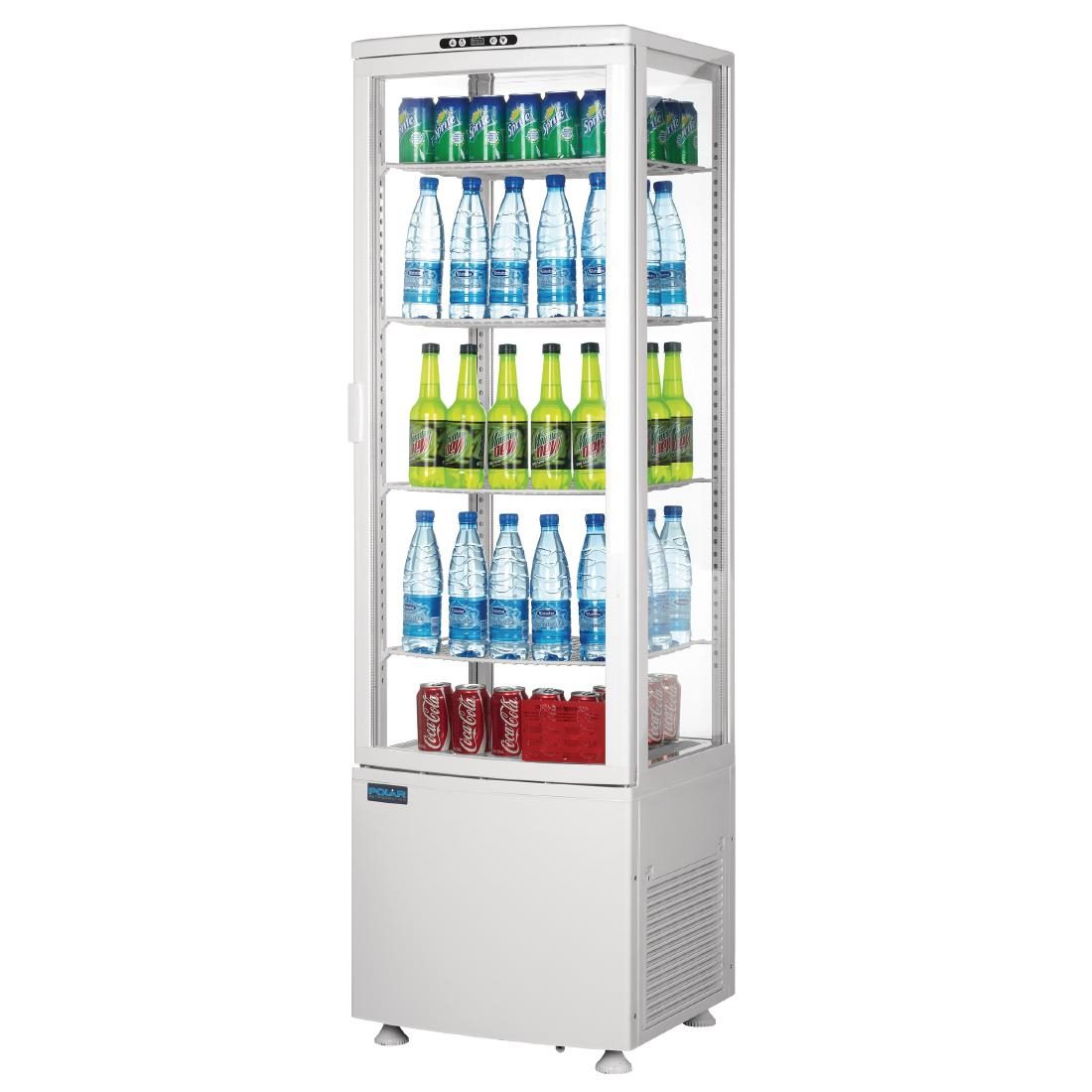 C-Series Energy Efficient Curved Door Display Fridge White 235Ltr - Image 3