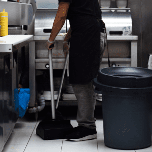 Cleaning commercial kitchen